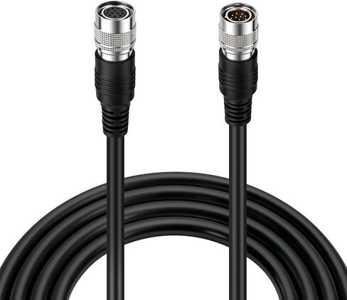 Eonvic CCD Camera Power Cable Hirose 12 Pin Male to 12 Pin Female Right Angle High Flexible Cable for Hitachi Panasonic Sony CCD CCXC DXC-950 DXC-990 DXC-990P Industrial Camera 3m in Kuwait