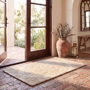 SAFAVIEH Abstract Collection Runner Rug - 2'3" x 12', Ivory & Blue, Handmade Wool, Ideal for High Traffic Areas in Living Room, Bedroom (ABT346M) in Kuwait