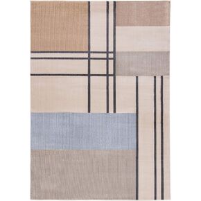سجادة SAFAVIEH Orwell Collection Runner - 2'2" x 7'، عاجي ورمادي داكن، تصميم تجريدي حديث لمنتصف القرن، لا يتساقط ويسهل العناية به، مثالي للمناطق ذات حركة المرور العالية في غرفة المعيشة وغرفة النوم (ORW302A) in Kuwait