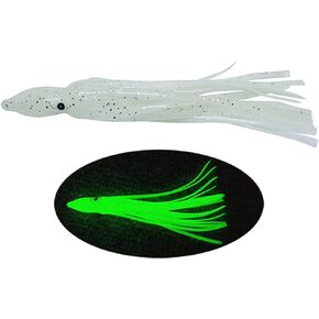 Fishing Squid Skirts Glow Soft Lures Luminous Octopus Skirts Trolling Lure Soft Fishing Bait for Bass Salmon Trout 5cm/1.96in,9cm/3.54in,11cm/4.33in Pack of 20 in Kuwait
