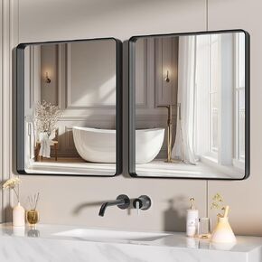Hasipu 24" LED Bathroom Mirror with Light, Round Gold Metal Frame Bathroom Mirrors for Vanity Anti-Fog, Dimmable, 3 Colors in Kuwait