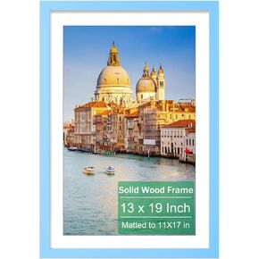 wyooxoo 18x24 Poster Frame Pink Made of Solid Wood Picture Frames Display Pictures 16x20 with Mat or 18x24 Without Mat Colorful Frame For Horizontal Vertical Wall Mounting in Kuwait
