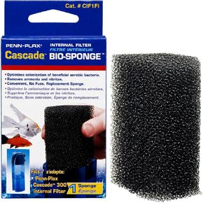 Penn-Plax Cascade 100 GPH Hang On Filter Aquarium Bio Sponge Replacement; 1 Pack in Kuwait