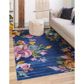 سجادة منطقة Loom Blossom Collection الفريدة - Laura (عداء مقاس 2 × 6 أقدام و1 بوصة، عاجي/أسود) in Kuwait