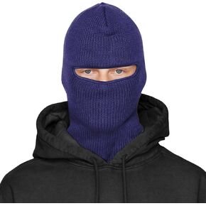BROKIG 2 in 1 Black Balaclava Ski Mask Winter Balaclava Mask Warm Face Mask Balaclava and Beanie Hats for Men in Kuwait