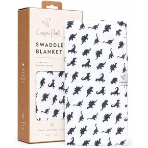 Copper Pearl Large Premium Knit Baby Swaddle Receiving Blanket Dinos Wild in Kuwait