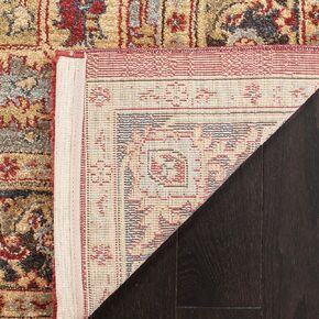SAFAVIEH Mahal Collection Area Rug - 5'1" x 7'7", Red & Red, Traditional Oriental Design, Non-Shedding & Easy Care, Ideal for High Traffic Areas in Living Room, Bedroom (MAH625D) in Kuwait