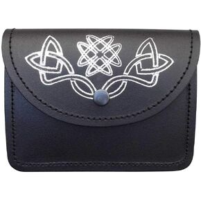 Men's Scottish Leather Pouch Highland Kilt Belt Black Kilts Multi Design New Bag Piper Drummer AAR in Kuwait
