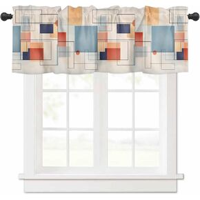 Valentine's Day Kitchen Valances Curtains for Windows, Red Day Gnome Gift Romantic Rose Valance Rod Pocket Window Curtain, Bathroom Basement Farmhouse Small Window Treatment Curtains 54"W x 18"L in Kuwait