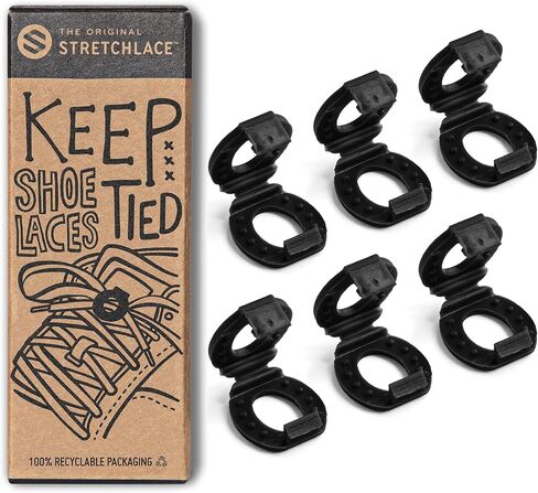 THE ORIGINAL STRETCHLACE Shoelace Knot Clips Keep Shoe Laces Tied & Secure | Shoelace Bow Clip Accessory in Kuwait