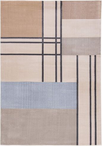 SAFAVIEH Orwell Collection Accent Rug - 2'2" x 5', Ivory & Taupe, Mid-Century Modern Abstract Design, Non-Shedding & Easy Care, Ideal for High Traffic Areas in Entryway, Living Room, Bedroom (ORW302A) in Kuwait