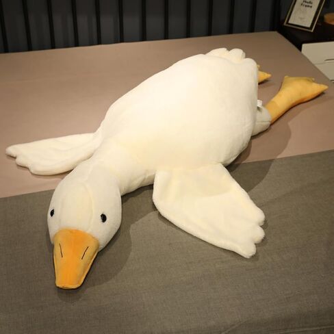 Giant Goose Stuffed Animal, 19.6 Inch Soft Goose Plush Pillow, Cute Duck Plush Toy Swan Plushie Doll Sleeping Hugging Pillows Gift for Girls Boys in Kuwait
