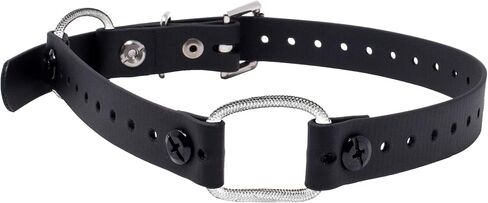 Educator Small Dog Mini Double Bungee Dog Collar, Biothane, Waterproof, Odorproof, Metal Buckle and D Ring with Two Comfort Loops, Adjustable for Custom Fit, 3/4-Inch, Black in Kuwait