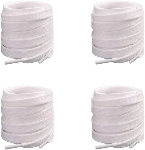 VSUDO 2 Pairs 5/16" Fine Weave Flat Shoe Lace Shoestring for Running Athletic Sneaker in Kuwait