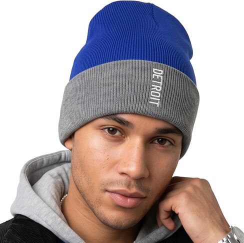 Daxton Vertical USA Cities Cuffed Beanie Winter Knit hat Skully Cap in Kuwait