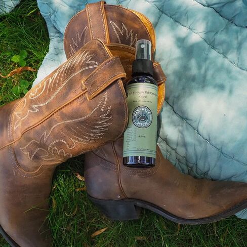 Nantucket Spider Extra Strength Tick Repellent Spray - 4 Ounce Travel Size | Natural Tick Repellent for People | Made in The USA with 100% Organic Essential Oils in Kuwait