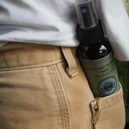 Nantucket Spider Extra Strength Tick Repellent Spray - 4 Ounce Travel Size | Natural Tick Repellent for People | Made in The USA with 100% Organic Essential Oils in Kuwait