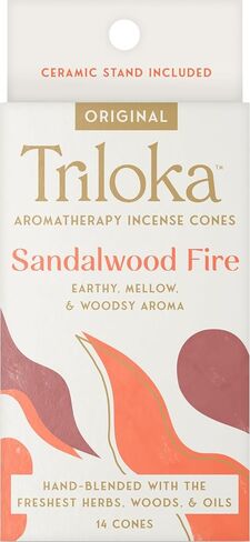 TRILOKA Incense Cone Sandalwood Fire, 20 GR in Kuwait