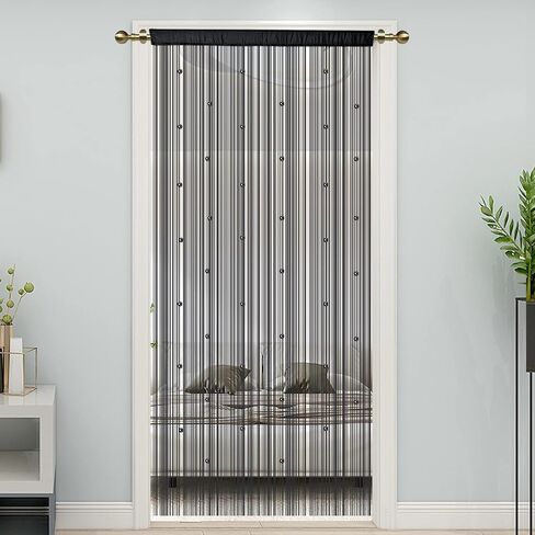 LaSyL Beaded String Curtains for Doorways, Red 39 x 110 inches, Crystal Beads Screens Home Privacy Decor, Suitable for Living Room Partition Closet Doors Hallway Entrance in Kuwait