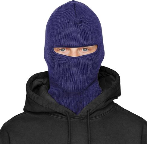BROKIG 2 in 1 Black Balaclava Ski Mask Winter Balaclava Mask Warm Face Mask Balaclava and Beanie Hats for Men in Kuwait
