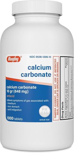 Rugby Calcium Carbonate 648 mg 1000 Tabs in Kuwait