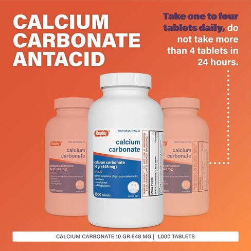Rugby Calcium Carbonate 648 mg 1000 Tabs in Kuwait