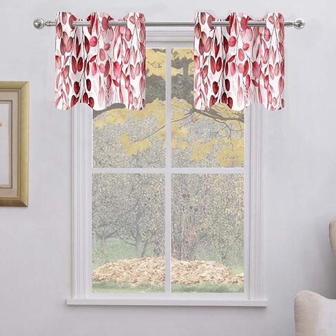 BSPPTI Eucalyptus Curtains, Weeping Green Succulent Plant Flower Drapes Room Darkening Thermal Insulated Polyester Fabric, Grommets Window Drapes for Living, Dining, 42"x 24", 2 Panels CLOKSP0259 in Kuwait