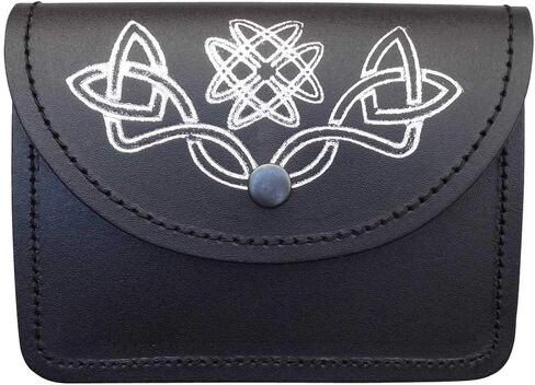 Men's Scottish Leather Pouch Highland Kilt Belt Black Kilts Multi Design New Bag Piper Drummer AAR in Kuwait