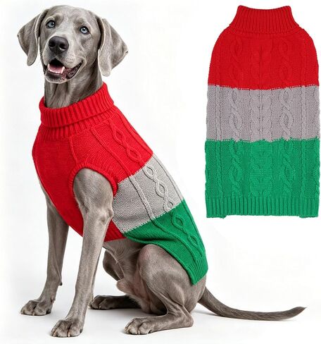 EXPAWLORER Basic Color Blocking Twist Dog Sweater in Kuwait