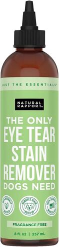 Natural Rapport Dog & Pet Tear Stain Remover - The Only Eye Tear Stain Remover Dogs Need - Dog and Cat Tears Stain Removing Treatment (8 fl oz.) in Kuwait