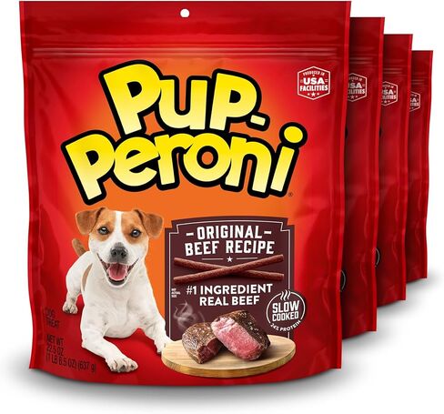 Pup-Peroni Original Beef Flavor Dog Snacks, 22.5 Ounce Bag (Pack of 4) in Kuwait