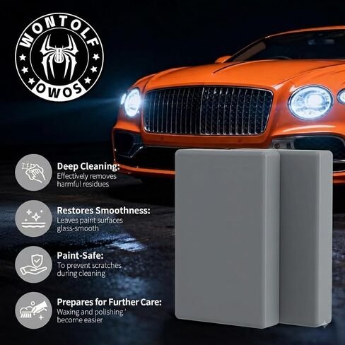 Wontolf Car Clay Bar 4 Pack 100g Premium Grade Clay Bars السيارات بالتفصيل ماجيك كلاي بار عدة نظافة السيارة بالتفصيل عدة مع قدرة الغسيل والامتصاص للسيارة بالتفصيل غسيل السيارات نظيفة in Kuwait