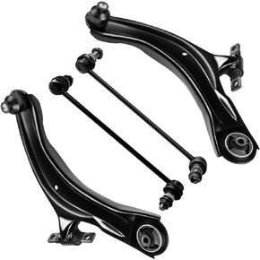 SCITOO 4pcs Front Suspension Kit Lower Control Arm Sway Bar End Link Fit 2008-2013 For Nissan Rogue