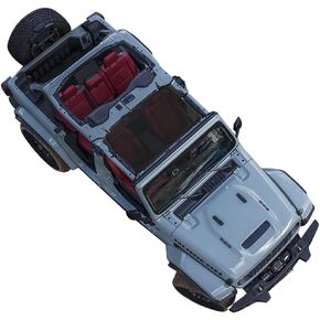 Sunshade Bikini Top for 2024 Jeep Wrangler, Mesh Sun Shade Bikini Top Cover Bimini Top for 2024 Jeep Wrangler JL 4XE Accessories 2 Door - Blocks UV, Wind, Noise Black, Not for 1945-2023 Year