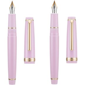 قلم حبر جينهاو 82 من الراتنج إيريديوم فائق النعومة ودقيق مع محول، أصفر مع مشبك فضي، مجموعة أقلام كتابة in Kuwait