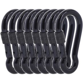 SEPWIK Carabiner Clips, 316 Stainless Steel Carabiner Clip, Heavy Duty Carabiner Hooks, Keychain Carabiners, Multi-Purpose Spring Snap Hook for Dog Leash, Outdoor Camping, Swing, Hammock