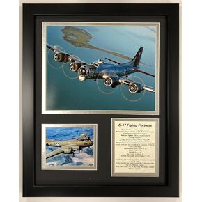 Legends Never Die B-17 Flying Fortress Framed Double Matted Photos, 12" x 15" (14003U)