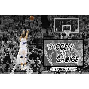 Stephen Curry Poster Quote Cool Golden State Warriors Steph Curry Quotes Posters Basketball Sports Décor Coaching Wall Art Growth Mindset Teacher Educational Teaching Learning Mindsets Quotes P060