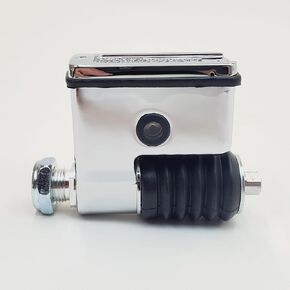 Chrome 11/16" Bore Rear Brake Master Cylinder for 1991-2005 Harley Dyna FXD Super Glide, FXDWG Wide Glide, FXDL Low Rider, FXDS Convertible & Other Dyna Models - Replaces HD# 42474-90A
