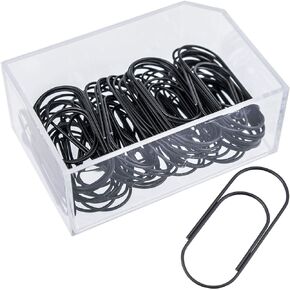 Wide Paper Clips Jumbo Smooth Finish Large Paperclips Steel 2 Inch Non Skid Paper Clips for Planner 50mm Office Supplies 50pcs(Light Gold))