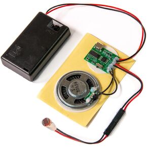 Talking Products, MP3 Sound Chip Module, 4MB Memory, with AAA Battery Box. Create Your own Personalised Gifts, Models or Cosplay Accessories (Light Sensor)