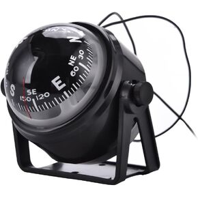 Boat Compass, Outdoor High Precision LED Military Digital Magnetic Compass for Car Boat Marine