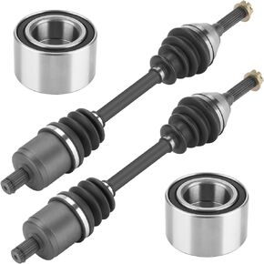 Front Left or Right CV Axle & Wheel Bearing Kit for Polaris Sportsman 400/450/500/570/700/800 HO 2006-2020, 2 CV Axles and 2 Wheel Bearings