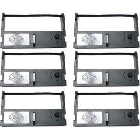 Sam4s ER-350II, ER-655II Cash Register Ribbon, Ink, Cartridge, Compatible with Epson: ERC-39, M-U110, M-U310, M-U310S, M-U311, M-U311 S, M-U312S, Samsung ER 350ii, SP-P0S76 II (Purple) (6 Pack)