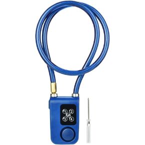 Antitheft Alarm Chain Lock, Y787 Smart Alarm Lock Antitheft Chain Lock For Bike Gate App Control Blue