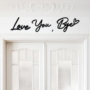 Love You Bye Wood Signs LOVE YOU BYE Wall Decor Home Boho Decor Entryway Wall Sign Decor Express Love and Warm for Your Family Lovers Wall Art Gift for Home