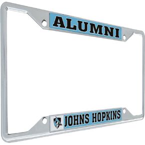 Desert Cactus Johns Hopkins University JHU Blue Jays Metal License Plate Frame for Front or Back of Car Officially Licensed (Alumni)