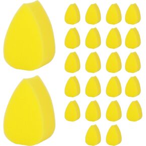 24pcs Face Paint Sponges, High Density Face Painting Sponges Face Painting Supplies for Kids Adults Body Paint Art Crafts (Yellow, Drop)