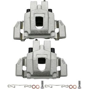 Chefull Disc Brake Caliper Assembly with Bracket Compatible with Jeep Grand Cherokee 1999 2000 2001 2002 2003 2004, Sport Utility, Rear Driver and Passenger Side, 18B4819 18B4818