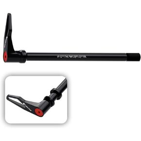 Thread Pitch 1.0mm Bicycle Hub Thru Axle Adapter Boost Forks Quick Release Thru Axle with Handle (12mm x 124mm/ 168mm/ 174mm)